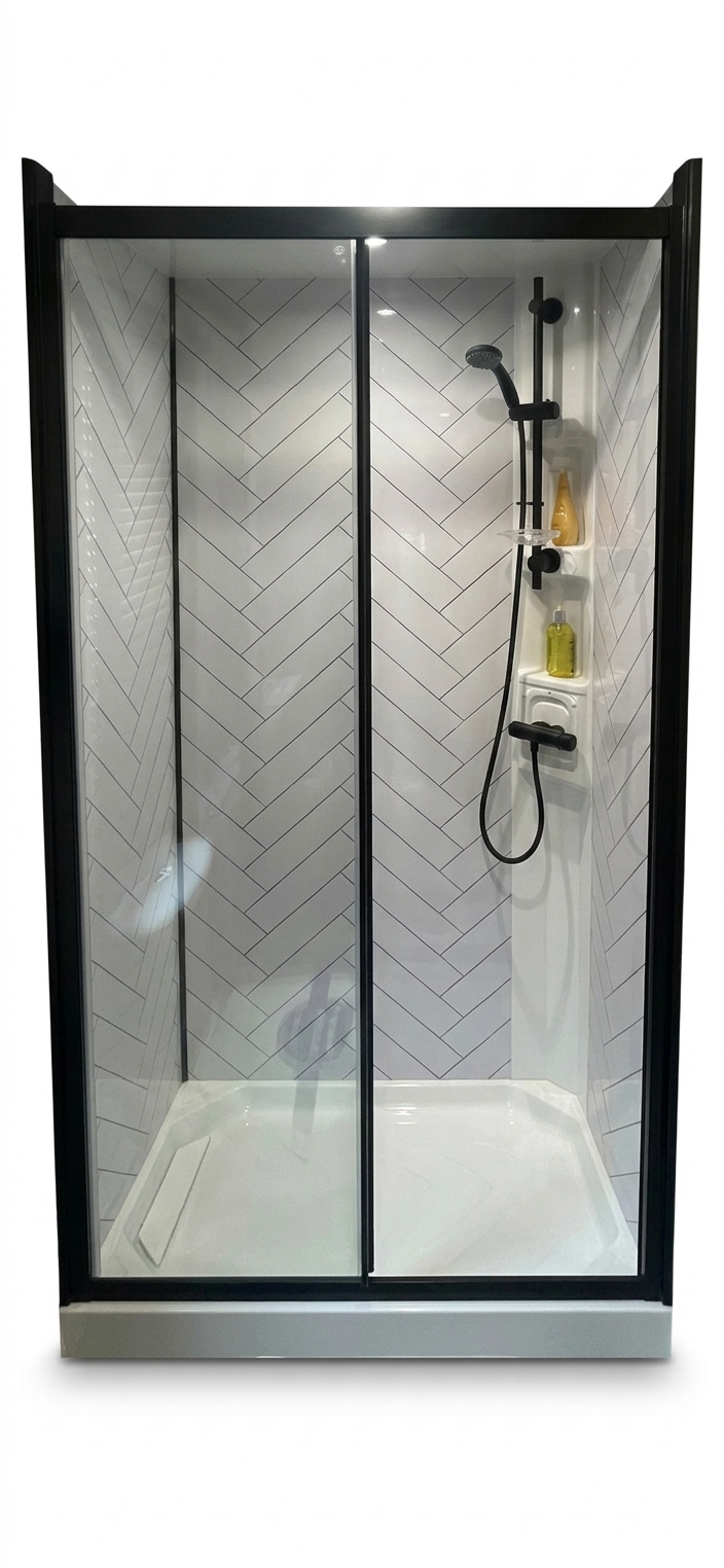 DB2 Chevron shower enclosure 2 DB2 Chevron shower enclosure 2